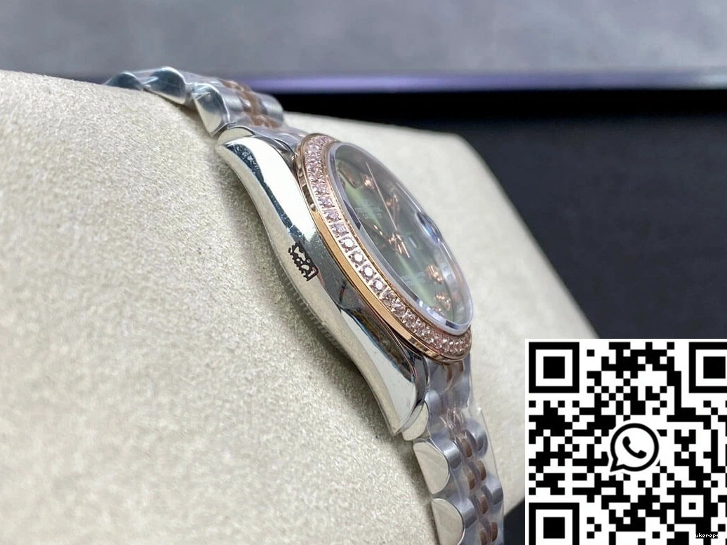 Diamond-set Dial 31MM Rolex Green EW Factory Datejust 0303